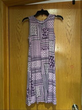 Croft & Barrow, purple tank nightgown, small